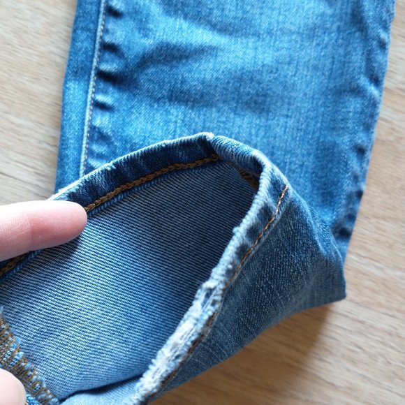 Madewell Skinny Skinny Jeans 9" Rise Medium Wash - Picture 6 of 11